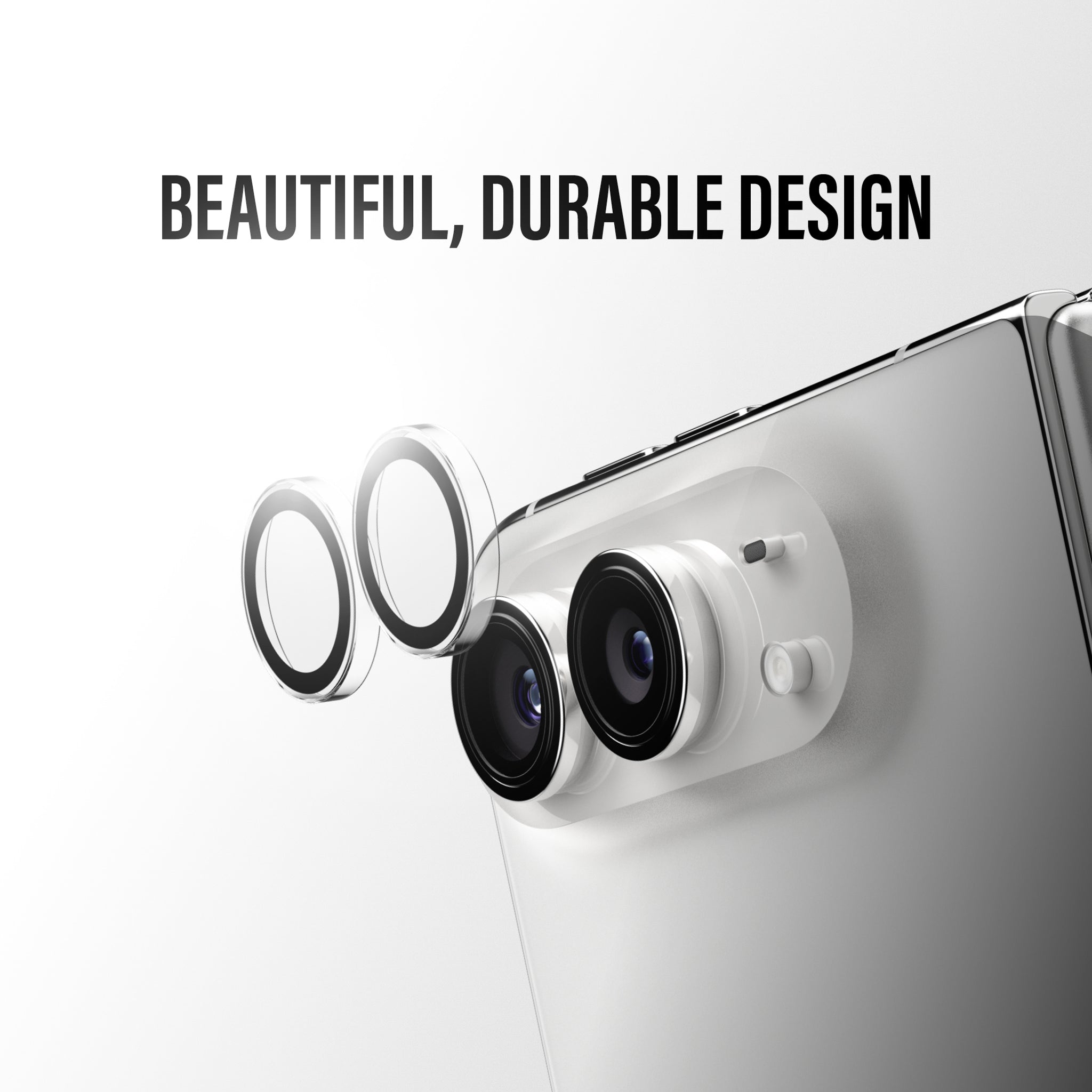 PanzerGlass® Hoops® Kameralinsebeskytter Transparent iPhone Duo